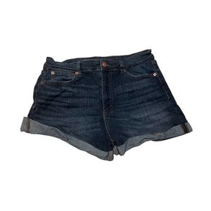 No Boundaries Darkwash Denim Shorts
